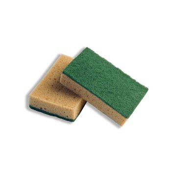 SPUGNA ACCOPPIATA ABRASIVA C-80 PLUS CON ANTIBATTERICO PEZZI 5