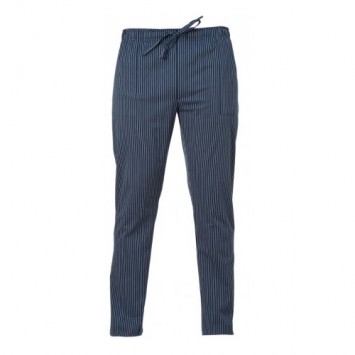 PANTALONE CUOCO ENRICO CON ELASTICO BLU