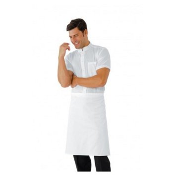 GREMBIULE VITA CON TASCA CM.75X60 BIANCO