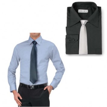 CAMICIA UOMO DIMITRI MANICA LUNGA NERA ***