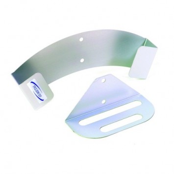 SUPPORTO PALINO PARETE ALLUMINIO 2 POSTI