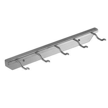 SUPPORTO PALE PARETE INOX CON 5 GANCI