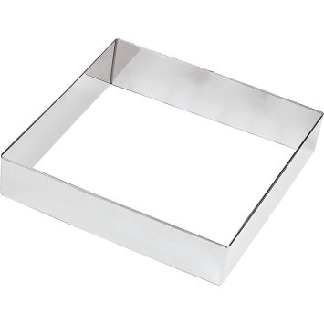 FASCIA INOX QUADRATA CM.18x18 H.4,5