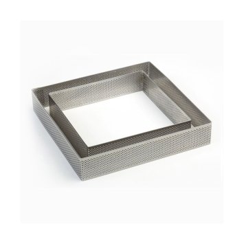 FASCIA INOX MICROFORATA QUADRATA CM.19X19 H.3,5 PAVONI