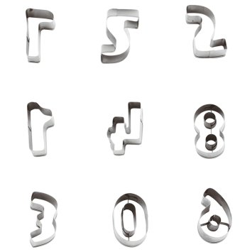 SET TAGLIAPASTA INOX NUMERI H.2 PEZZI 10