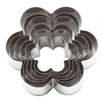 SET TAGLIAPASTA INOX FORMA FIORE PEZZI 6