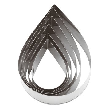 SET TAGLIAPASTA INOX FORMA GOCCIA PEZZI 6