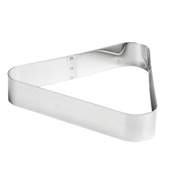 FASCIA INOX FORMA TRIANGOLO GEO Ø CM.23x20,7 H.4
