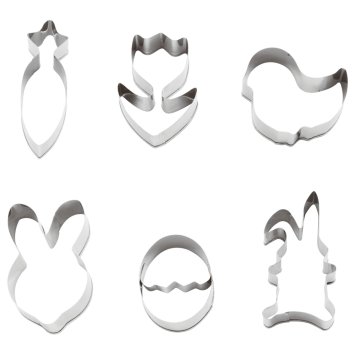 SET TAGLIAPASTA INOX FORME PASQUALI CM.12,5 PEZZI 6
