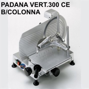 AFFETTATRICE PADANA 300 VERT.CE V.230 BIANCO LONNA