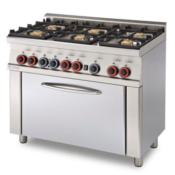 CUCINA 60 6 FUOCHI GAS FORNO MULTIFUNZ.100X60X90