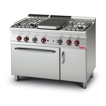 CUCINA 70 TUTTA PIASTRA 4 FUOCHI FORNO 2/1 E VANO