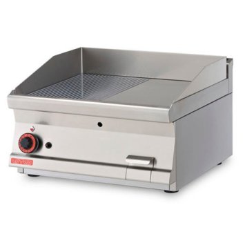 FRY TOP 60 GAS LISCIO RIGATO CM.80X60X28