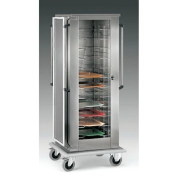 CARRELLO INOX ARMADIO 12 VASSOI GN.1/1 78X73X190H