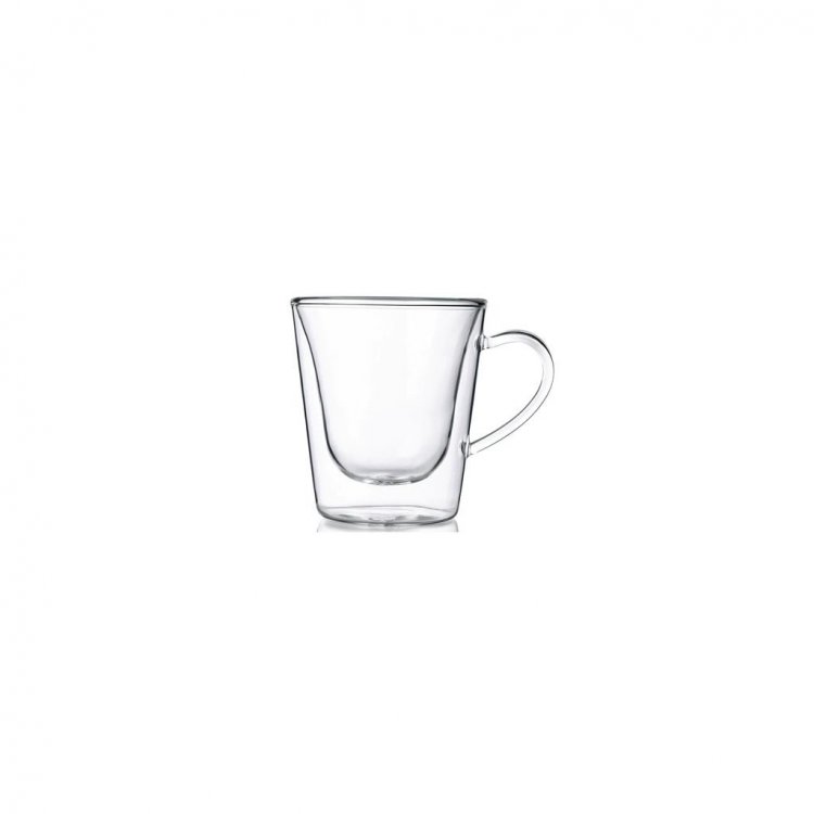 TAZZA CAFFE' SENZA PIATTO VETRO DUOS TERMICA CL.12 BORMIOLI LUIGI Tazza caffe' senza piatto vetro duos termica cl.12 bormioli luigi