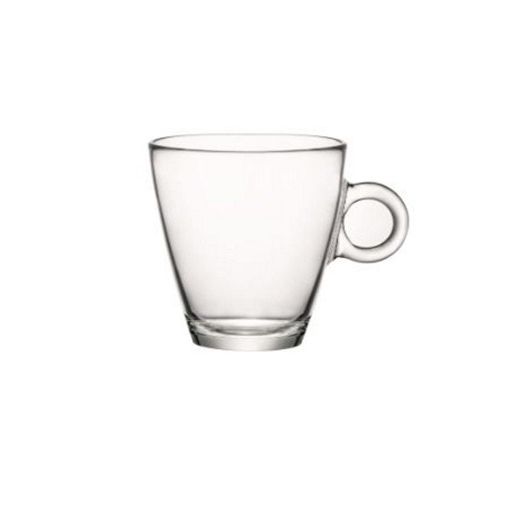 Tazza cappuccino senza piatto vetro easy bar cl.22 bormioli rocco