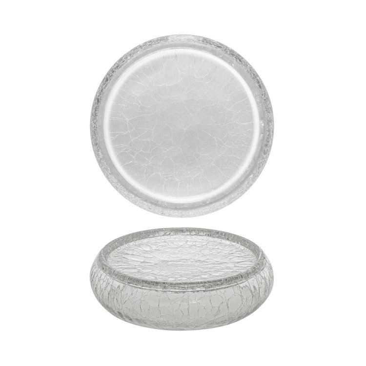 PIATTO PIANO/FONDO GOURMET REVERSIBILE CRACKLE CM.24 PASABAHCE Piatto piano/fondo gourmet reversibile crackle cm.24 pasabahce