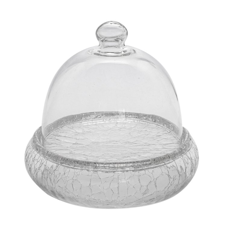 CAMPANA VETRO PER PIATTO GOURMET CRACKLE CM.24 PASABAHCE Campana vetro per piatto gourmet crackle cm.24 pasabahce