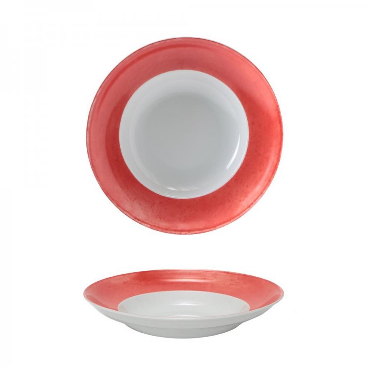 Piatto pasta matiz bowl cm.27 corallo