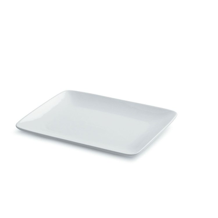Piatto rettangolare plaza cm.25x22 h.2,5 tognana ***