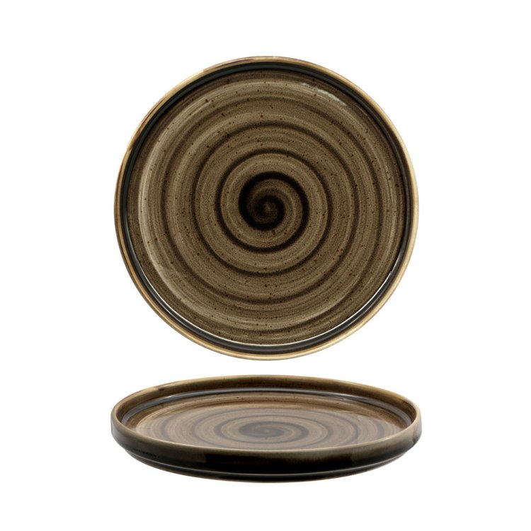 PIATTO DESSERT KADEN Ø CM.20 WOODLAND BROWN SANGO Piatto dessert kaden Ø cm.20 woodland brown sango