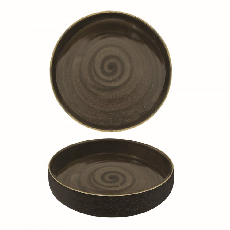 PIATTO FONDO KADEN Ø CM.20 WOODLAND BROWN SANGO Piatto fondo kaden Ø cm.20 woodland brown sango