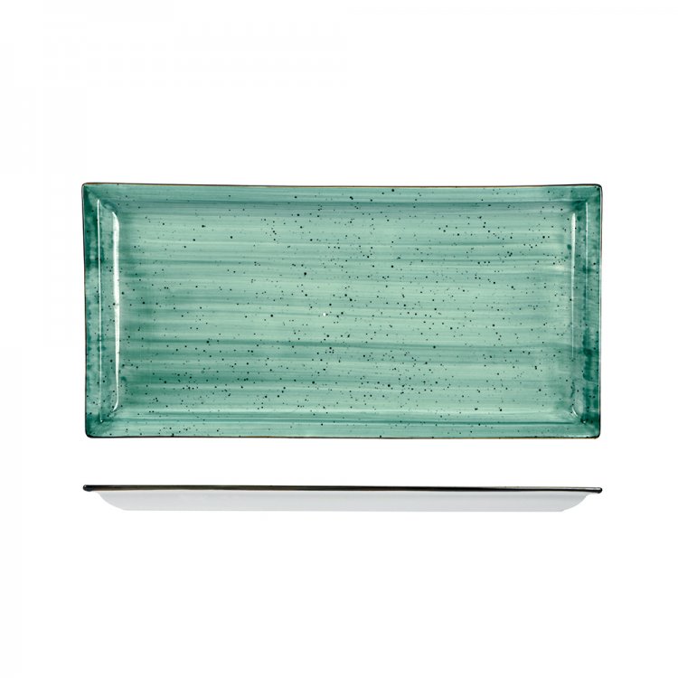 JUST COLOR PIATTO RETTANGOLARE CM.27X14 GREEN LIONESS Just color piatto rettangolare cm.27x14 green lioness
