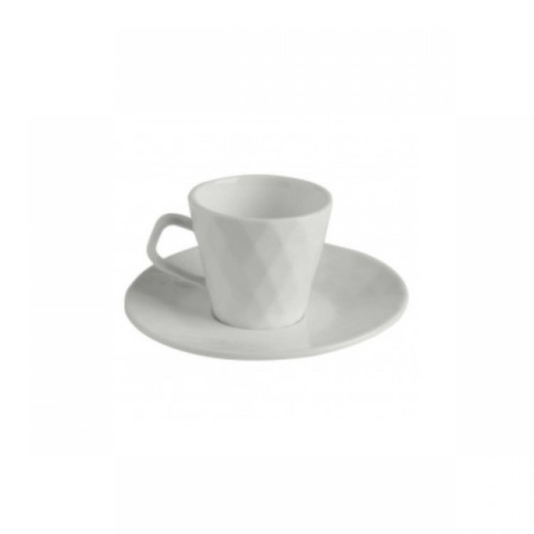 Tazza cappuccino con piatto diamante cc.210 tognana ***