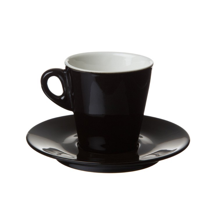 TAZZA CAFFE' CON PIATTO MARA NERA TOGNANA Tazza caffe' con piatto mara nera tognana