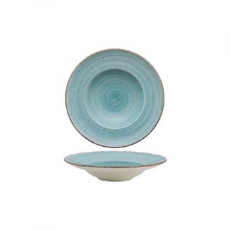PIATTO PASTA AVANOS CM.26 AZZURRO GURAL Piatto pasta avanos cm.26 azzurro gural