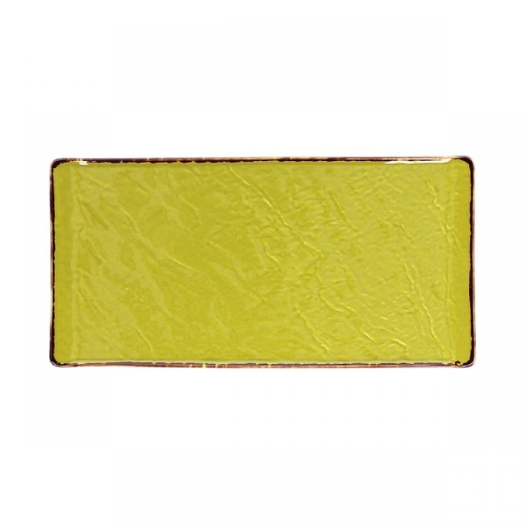 Piatto rettangolare vulcania veggie cm.30x15 verde lime tognana