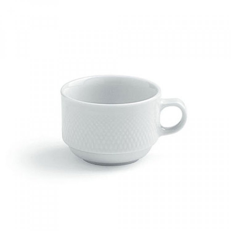 Set 4 Tazze In Porcellana IPA Da 200 Cc - Color Avorio Per Cappuccino E The, Made In Italy - Foto 4