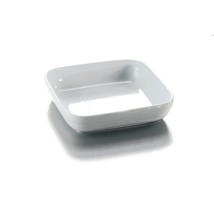 Pirofila Quadrata Bianco Cm 26x26 H 6 Mps