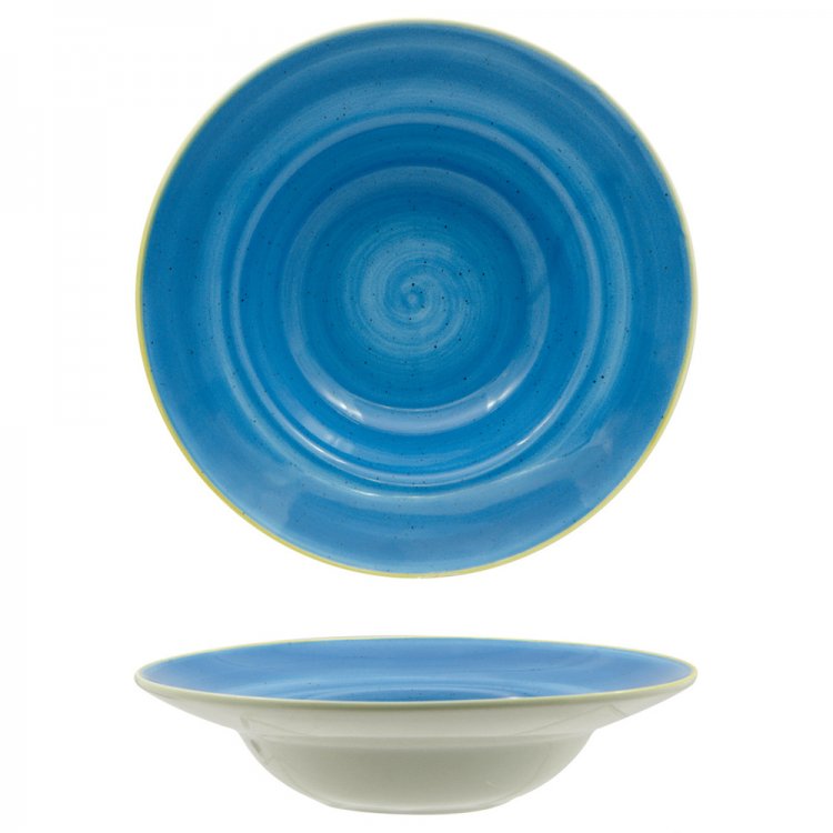 Piatto pasta java bowl cm.25 aqua blu sango