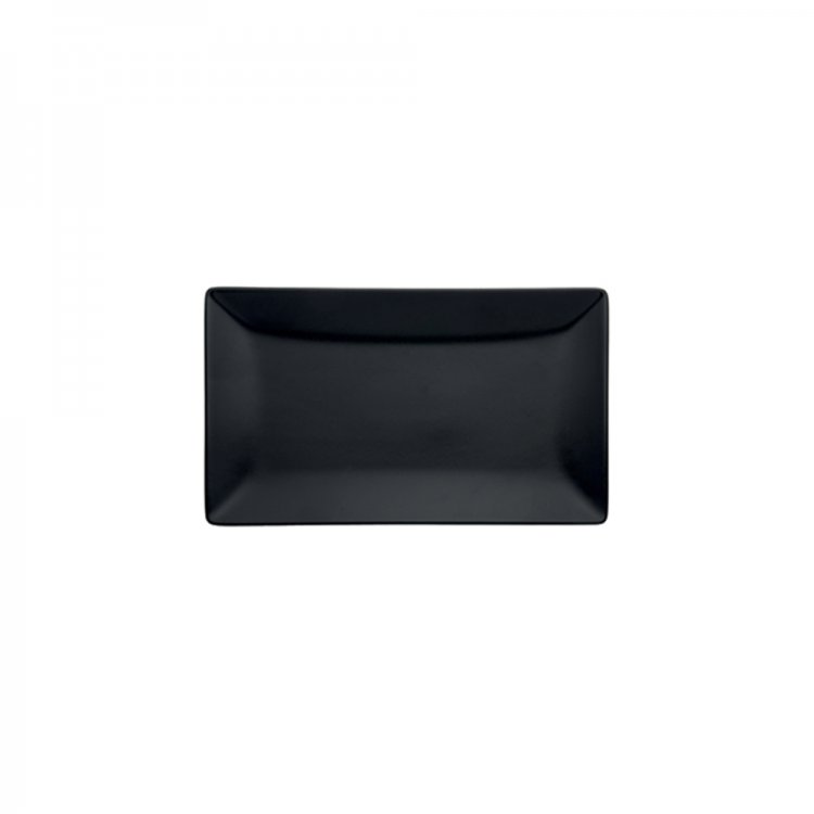 PIATTO RETTANGOLARE TOKIO CM.20x13 STONEWARE NERO OPACO Piatto rettangolare tokio cm.20x13 stoneware nero opaco