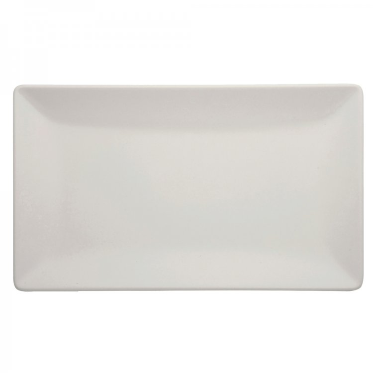 PIATTO RETTANGOLARE TOKIO CM.20x13 STONEWARE BIANCO OPACO Piatto rettangolare tokio cm.20x13 stoneware bianco opaco
