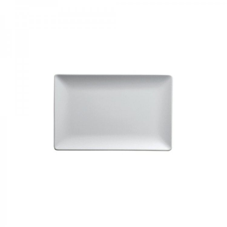 Piatto rettangolare tokio cm.25x15 stoneware bianco opaco