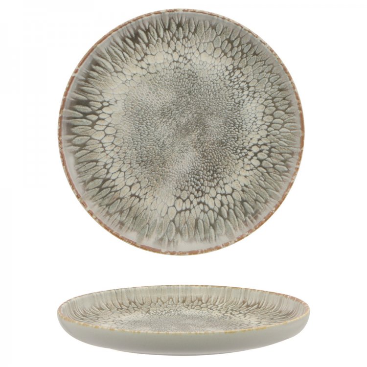 Mesa piatto piano dust bordo alto Ø cm.28