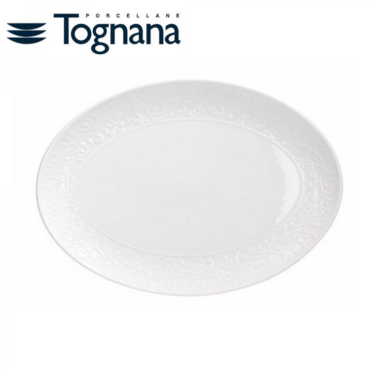 PIATTO OVALE JASMIN CM.30,5x21,5 TOGNANA Piatto ovale jasmin cm.30,5x21,5 tognana