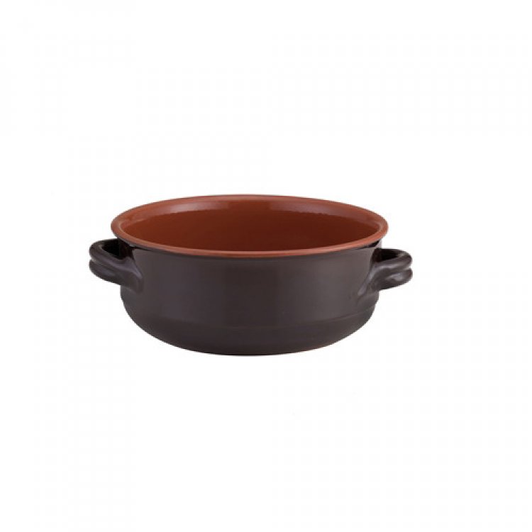 Casseruola terracotta 2 manici cm.40 lt.14 senza coperchio
