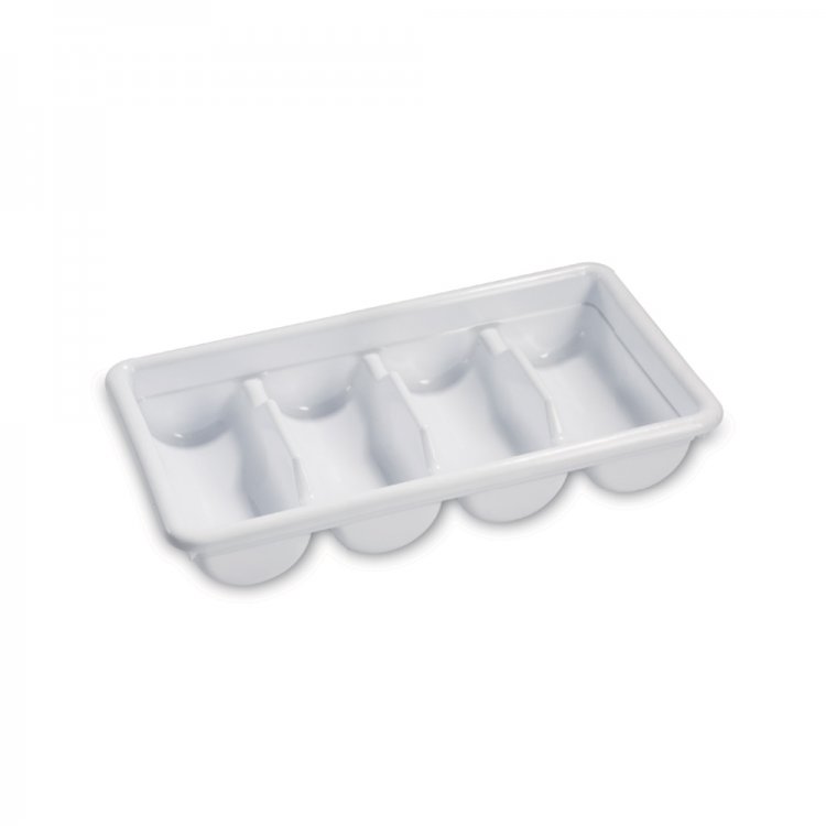 PORTAPOSATE PLASTICA CM.52X28,5 SELF SERVICE 4 SCOMPARTI Portaposate plastica cm.52x28,5 self service 4 scomparti