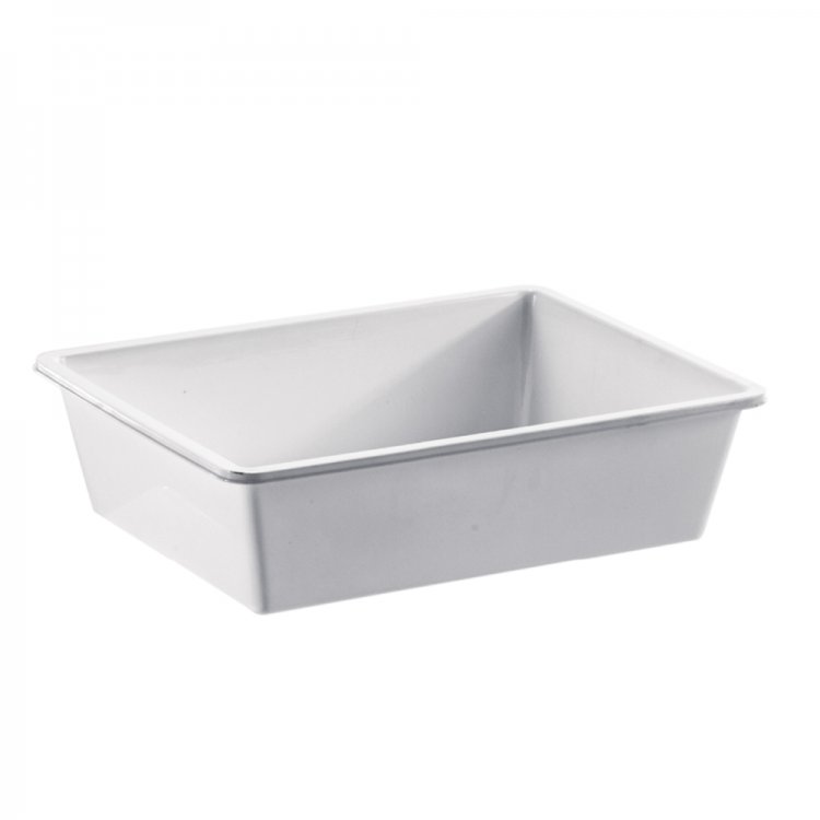BACINELLA POLIPROPILENE FRIGOR CM.26X16 H.8 SENZA COPERCHIO Bacinella polipropilene frigor cm.26x16 h.8 senza coperchio