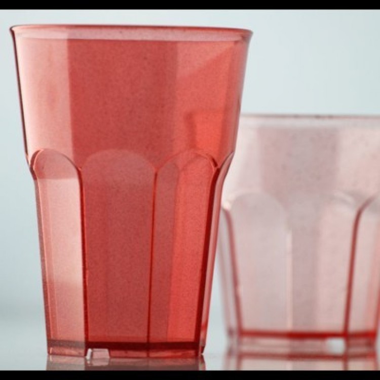 BICCHIERE POLICARBONATO SPRITZ CC.250 ROSSO Bicchiere policarbonato spritz cc.250 rosso