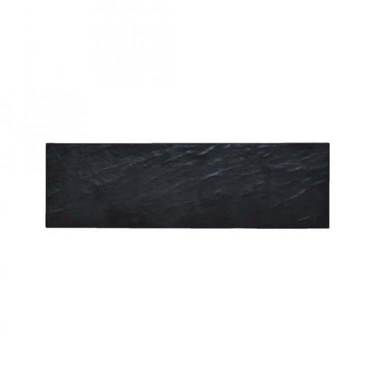 VASSOIO MELAMINA CM.53X16 NERO EFFETTO ARDESIA Vassoio melamina cm.53x16 nero effetto ardesia