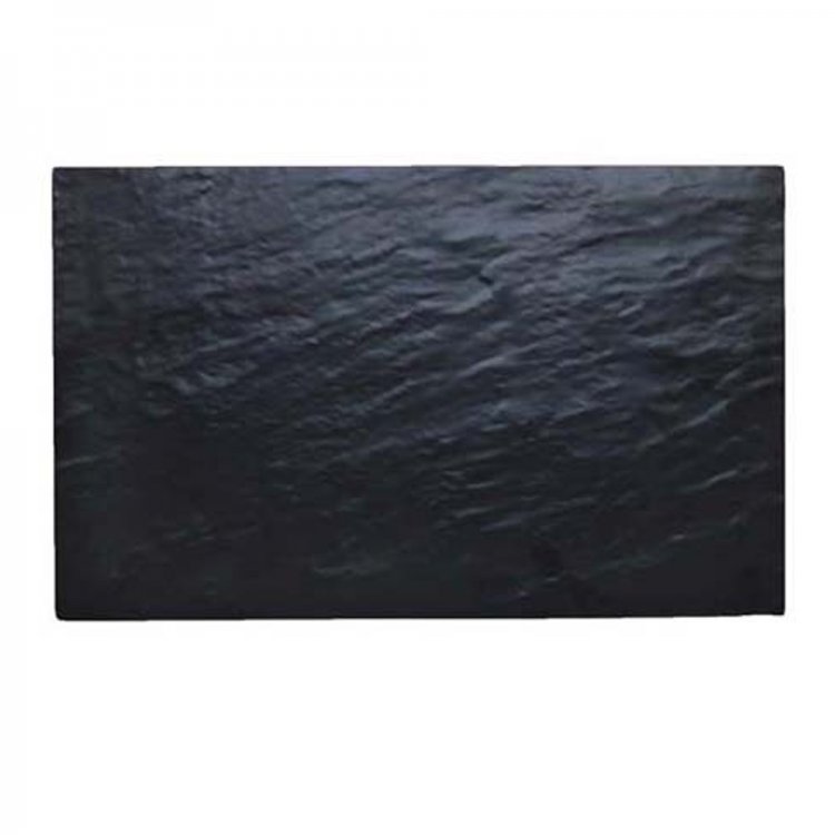 VASSOIO MELAMINA CM.53X32,5 GN 1/1 NERO EFFETTO ARDESIA Vassoio melamina cm.53x32,5 gn 1/1 nero effetto ardesia