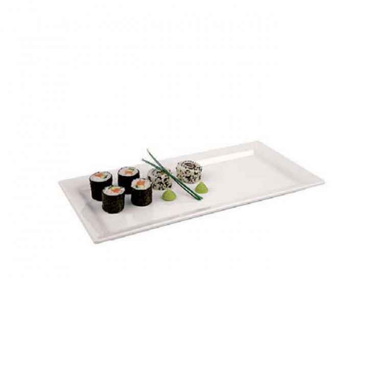 VASSOIO MELAMINA CM.35,5X18 BIANCO SAMBONET PADERNO Vassoio melamina cm.35,5x18 bianco sambonet paderno