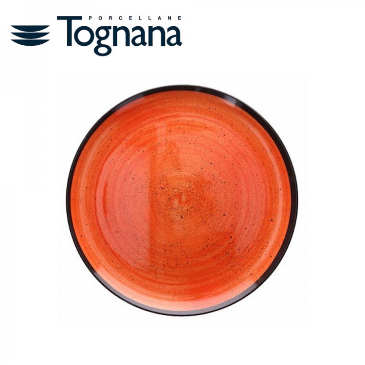 Vassoio melamina rotondo Ø cm.30 arancione tognana