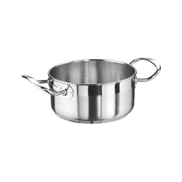 Casseruola inox alta professional 3160 2 manici Ø cm.20 h.10,5 lt.3,25 pintino