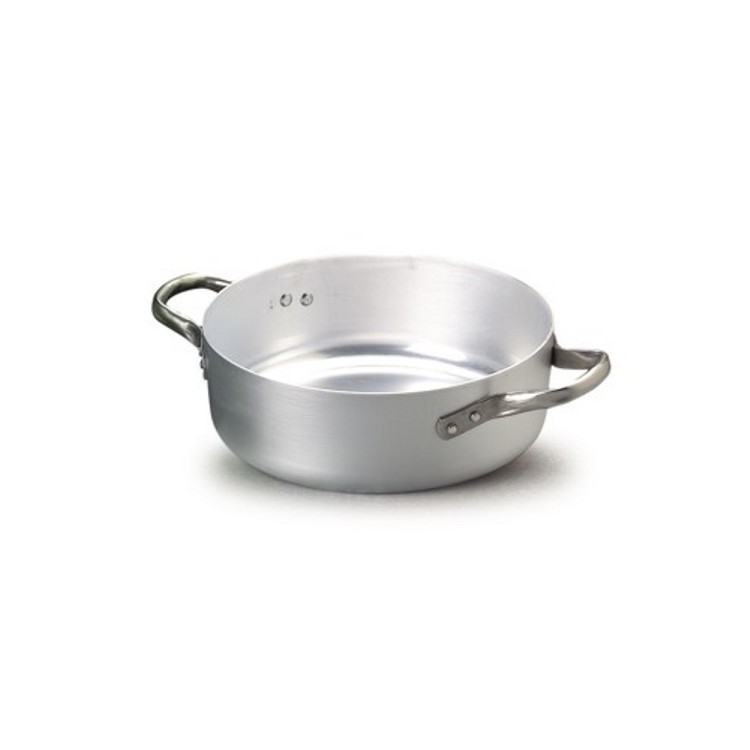 CASSERUOLA ALLUMINIO BASSA 2 MANICI Ø 20 H.7 LT.3 Casseruola alluminio bassa 2 manici Ø 20 h.7 lt.3