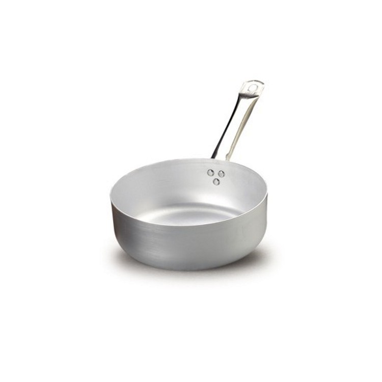 Casseruola alluminio bassa 1 manico Ø 20 h.7 lt.2,5